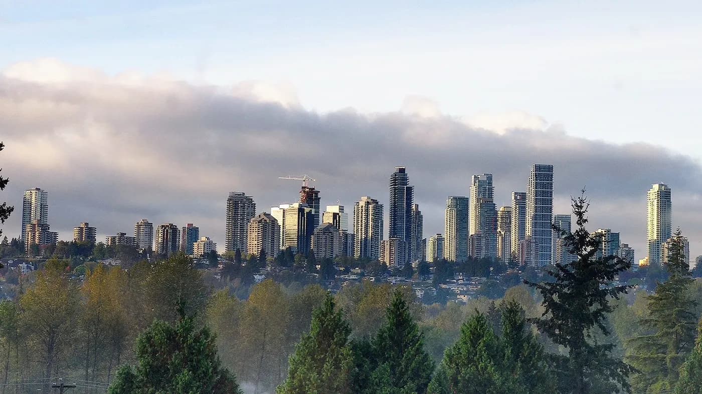 Metrotown skyline in Burnaby