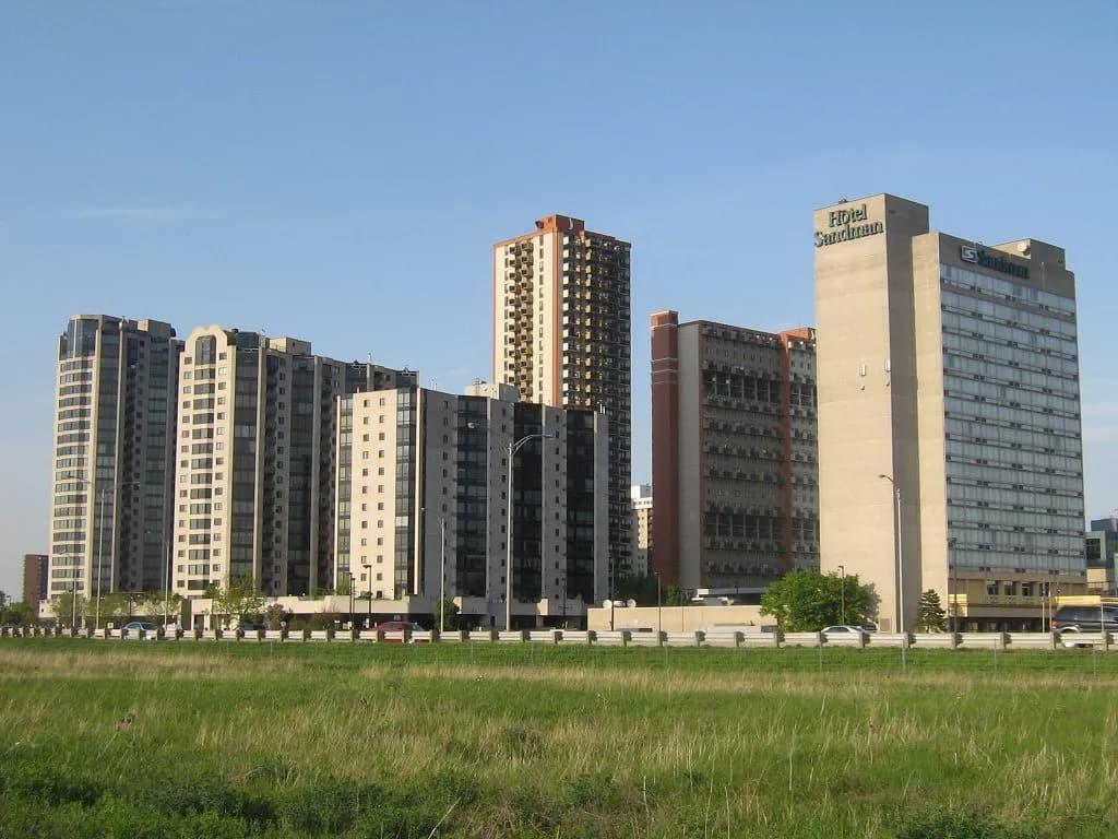 High-rise buildings on the Longueuil skyline