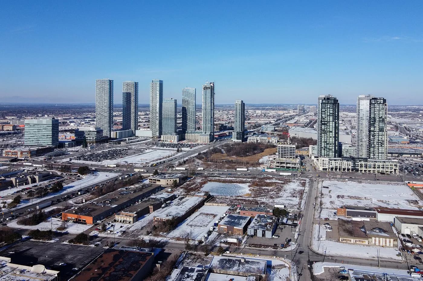 Aerial view of Vaughan Metropolitan Centre