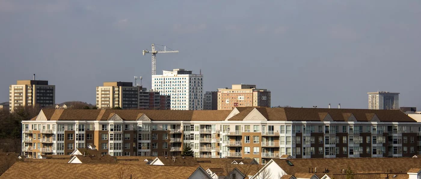 Waterloo residential and commercial skyline