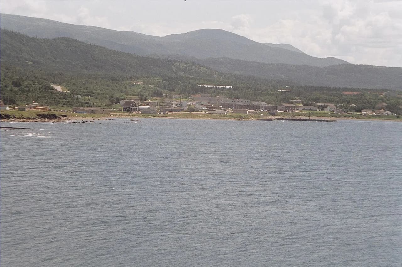 Coastal community and harbour at Rocky Harbour, Newfoundland