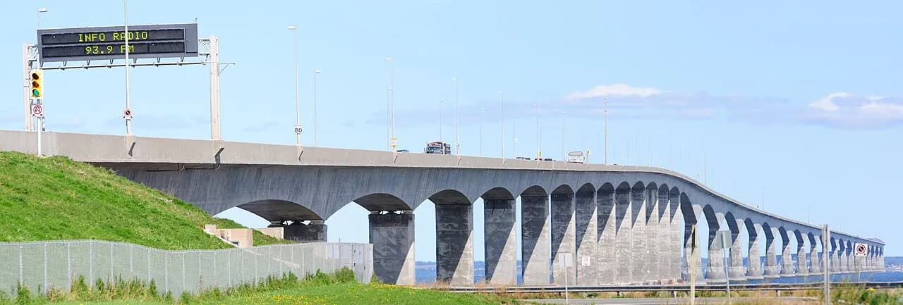 Confederation Bridge from the New Brunswick shore