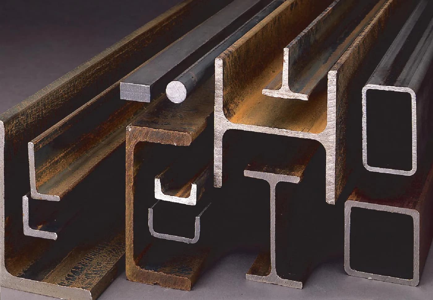 Structural steel beams, channels and hollow sections